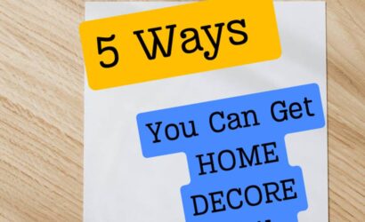 5 Ways You Can Get Home Decore