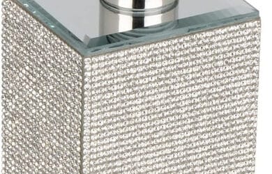 Sparkle Diamante Silver Soap Dispenser