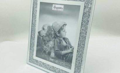 Crushed Crystal Glass Photo Frame