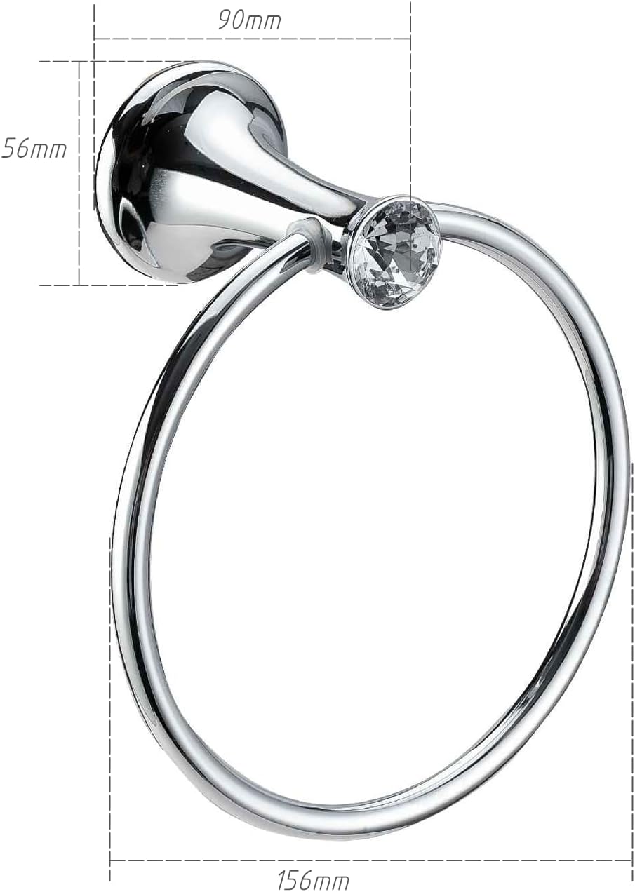 Diamante Towel Ring